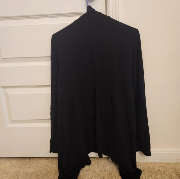 Liz Claiborne Black Cardigan Size XL Womens Open Front #Q385 - Picture 3 of 4